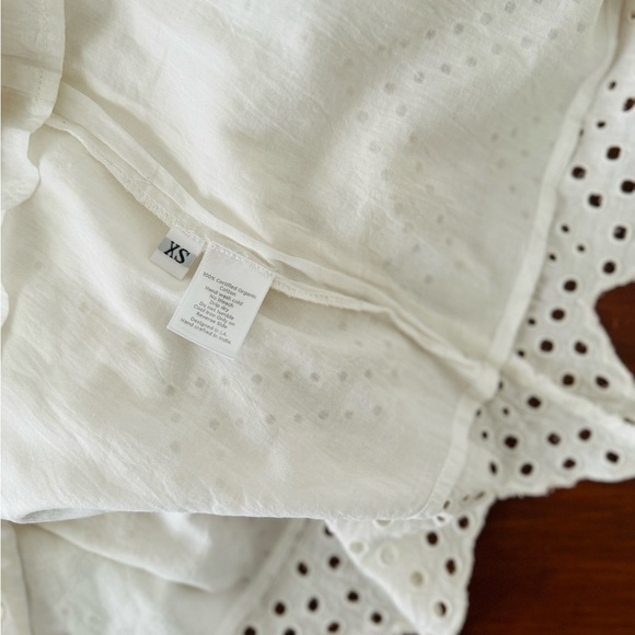 NWT st. roche ivory/ white eyelet polly midi skirt size extra small xs - Picture 9 of 11